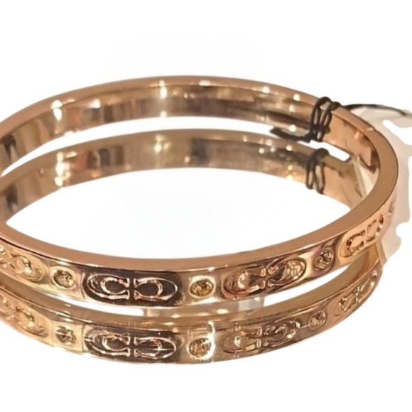 Coach Jewelry - Coach Logo C Hinged Bangle Bracelet